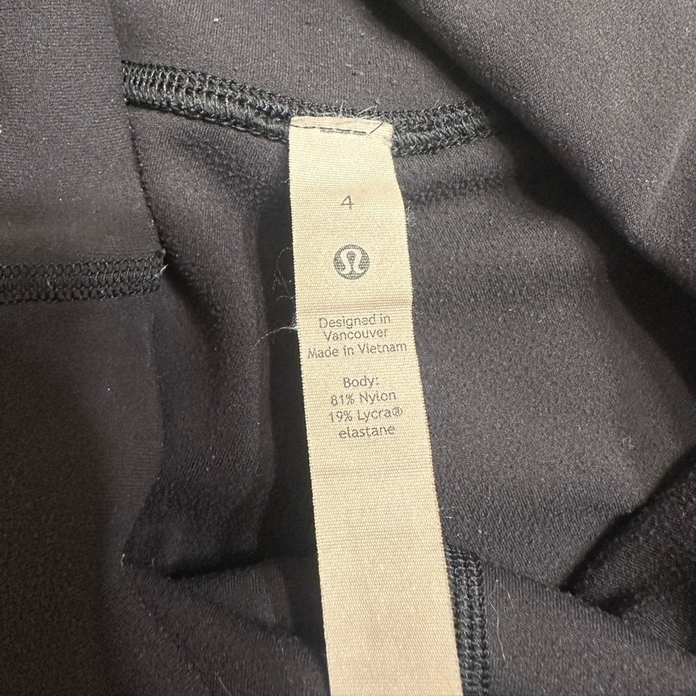 lululemon athletica Women's Black Athletic Shorts - Picture 3 of 5